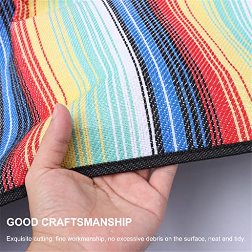 Vintage Waterproof Picnic Blanket with Premium Leather Handle | Large Sand-Free Mat