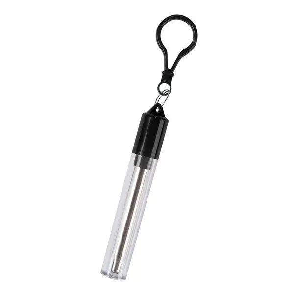 Portable Telescopic Stainless Steel Straw | Reusable Straw with Metal Case & Brush