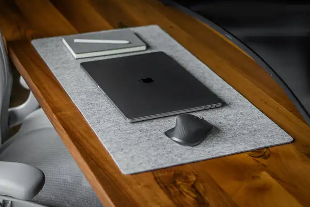 Premium Wool Felt Desk Mat | Large Non-Slip Protective Office Pad