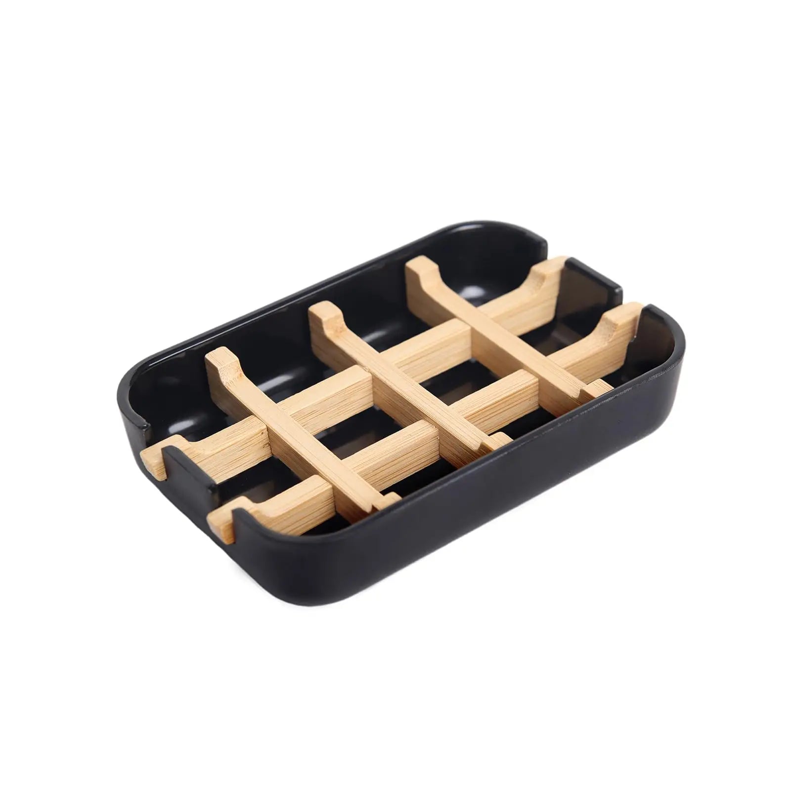 Minimalist Bamboo Fiber Soap Dish | Self-Draining Eco-Friendly Soap Holder