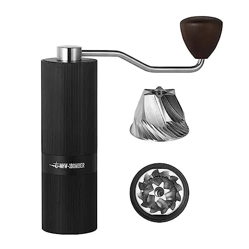 Professional Manual Coffee Bean Grinder | Precision CNC 420 Stainless Steel Burr