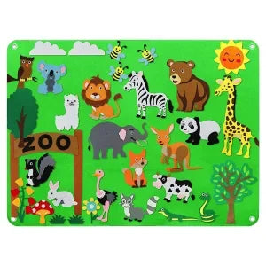 Interactive Montessori Felt Sensory Wall Panel | Facial Expression & Emotion Learning Toy