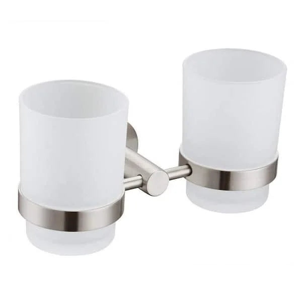 Minimalist Stainless Steel Toothbrush Holder | Wall-Mounted 304 Steel Organizer