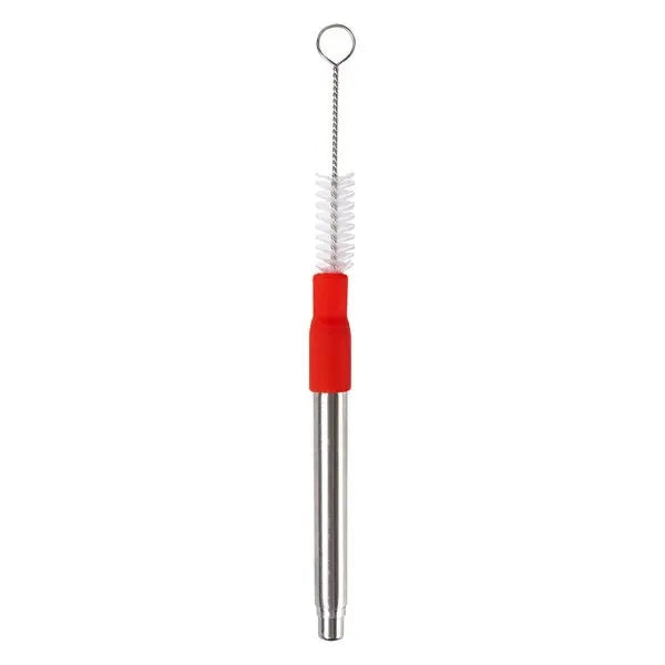 Portable Telescopic Stainless Steel Straw | Reusable Straw with Metal Case & Brush