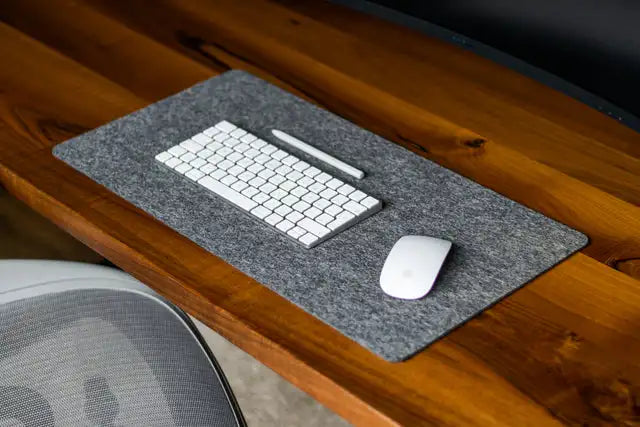 Premium Wool Felt Desk Mat | Large Non-Slip Protective Office Pad