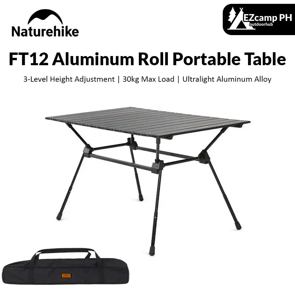 Ultralight Aluminum Egg-Roll Folding Camping Table | Portable Outdoor Table