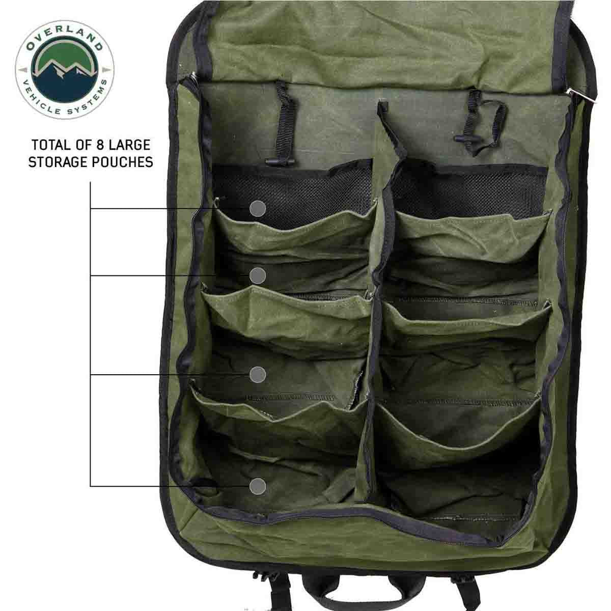 Heavy-Duty 16oz Canvas Camping Hanging Organizer | Tactical Gear Storage