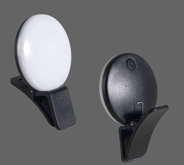 Mini Clip-On Selfie Ring Light USB Rechargeable
