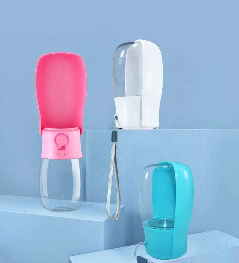 Portable pet water bottle color options