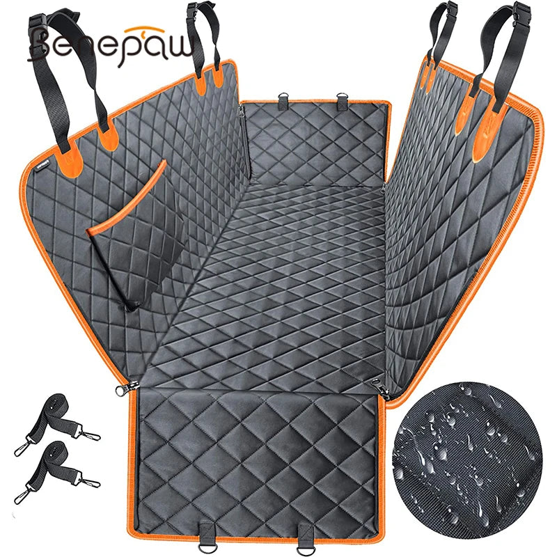 Heavy-Duty Waterproof Pet Car Seat Cover | Nonslip Dog Hammock