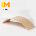 Premium Montessori Wooden Balance Board | Natural Birch Wobble Yoga Board for Kids