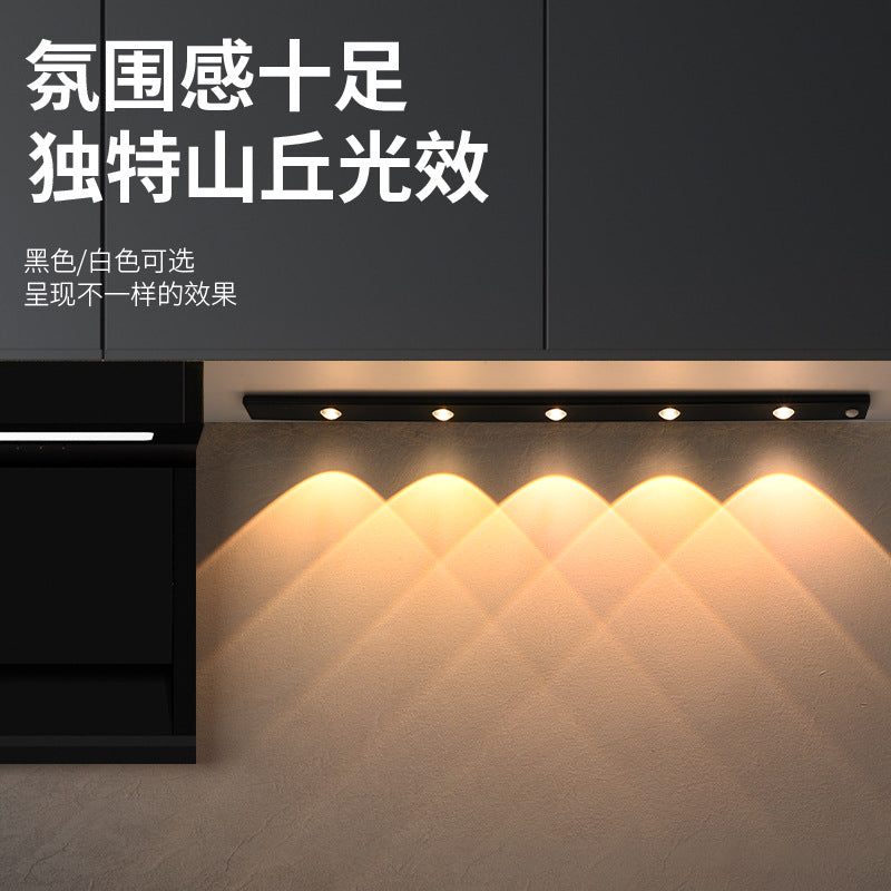 Ultra-Thin LED Motion Sensor Cabinet Light | USB Rechargeable Magnetic Under-Cabinet Lighting