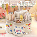 360° Rotating Desktop Pen Organizer | Multi-Compartment Stationery Holder