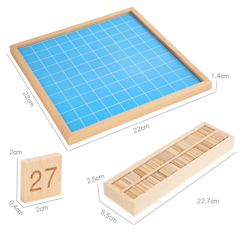 Montessori 1-100 Number Board Learning Toy