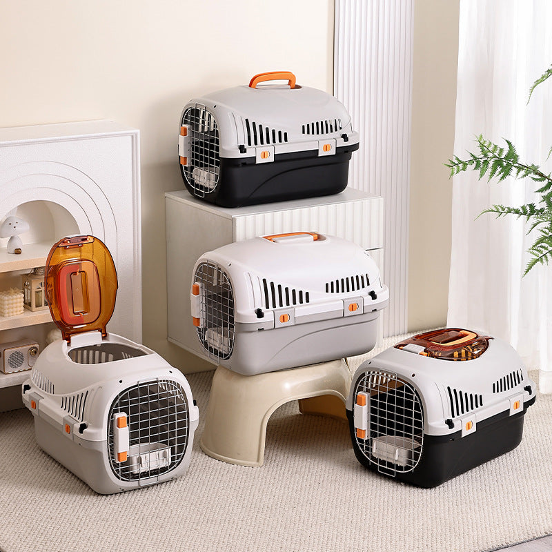Professional Hard-Shell Pet Carrier | Airline Compliant Secure Crate