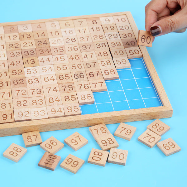 Montessori 1-100 Number Board Learning Toy