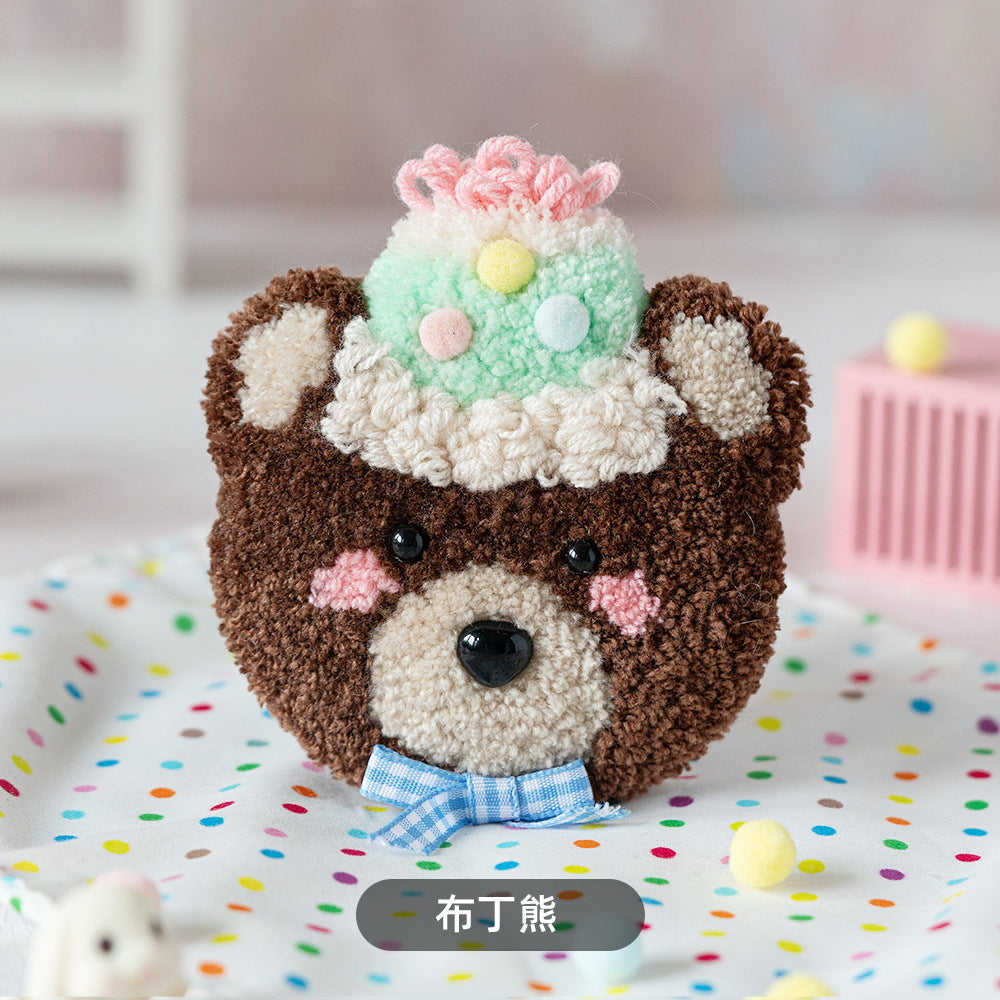 DIY Punch Needle Coaster Kit - Cute Animal Designs