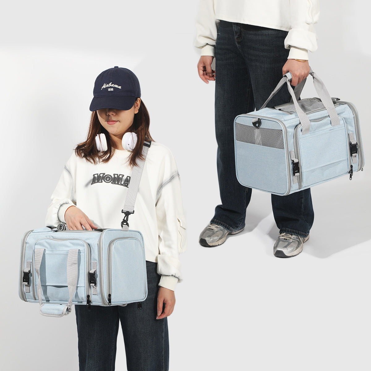 Expandable Airline Approved Pet Carrier | Foldable Soft-Sided Travel Bag