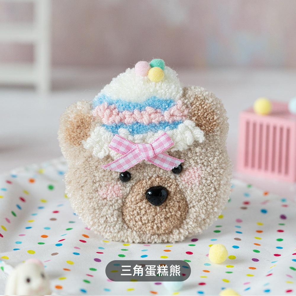DIY Punch Needle Coaster Kit - Cute Animal Designs
