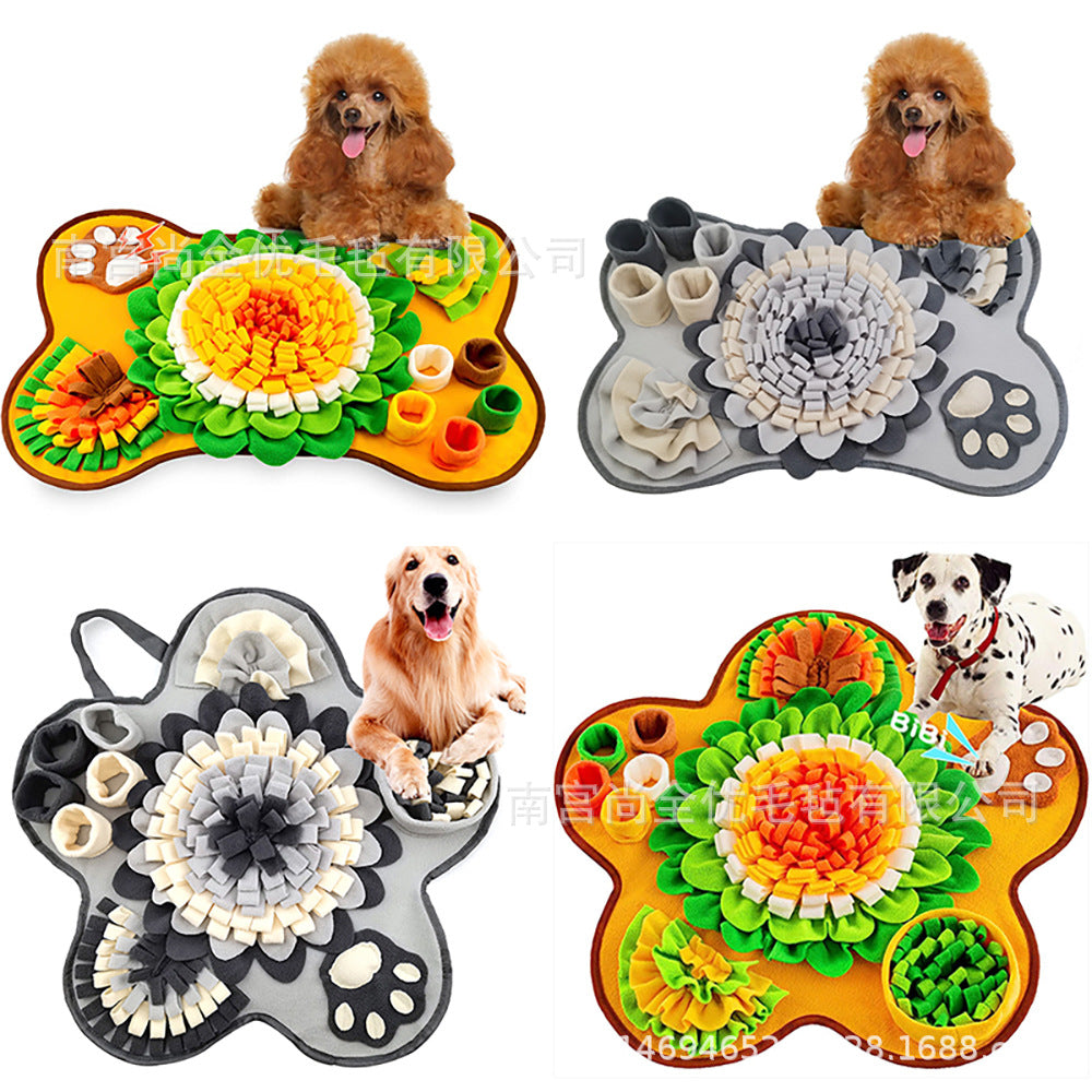 Interactive Pet Snuffle Mat for Foraging | Washable Brain Development Toy