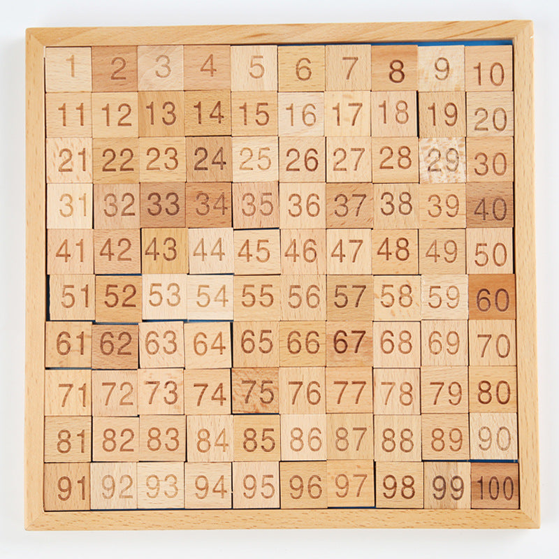 Montessori 1-100 Number Board Learning Toy