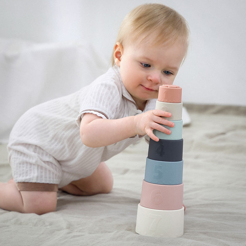 Premium Food-Grade Silicone Stacking Toy & Building Blocks