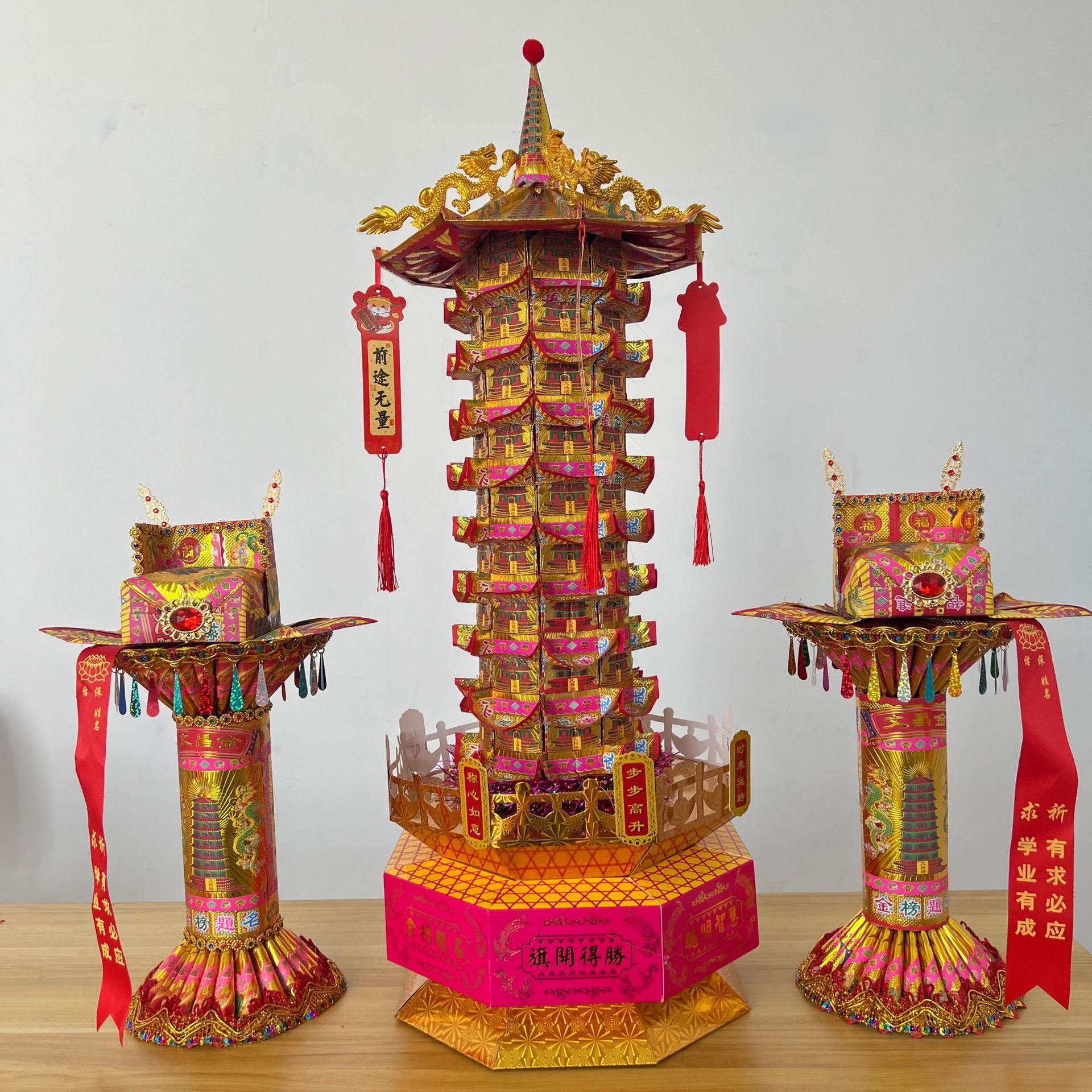 DIY Wenchang Tower & Scholar Hat Ornament Craft Kit