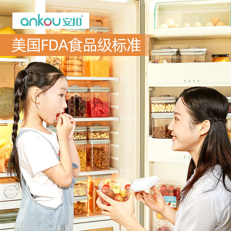 One-Touch Airtight Food Storage Containers | Stackable Pantry Organizer