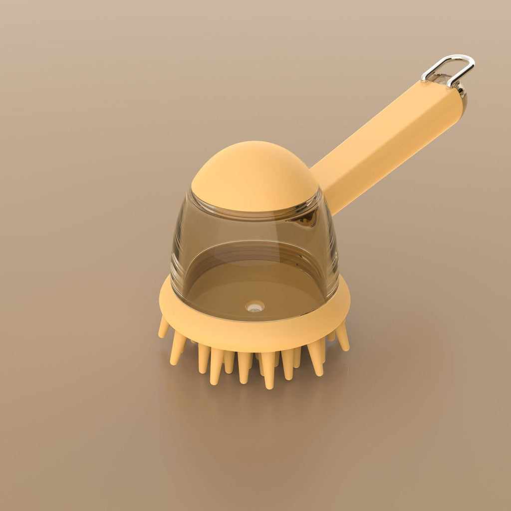 Soft Silicone Pet Bath Massage Brush | 2-in-1 Deshedding Scrubber