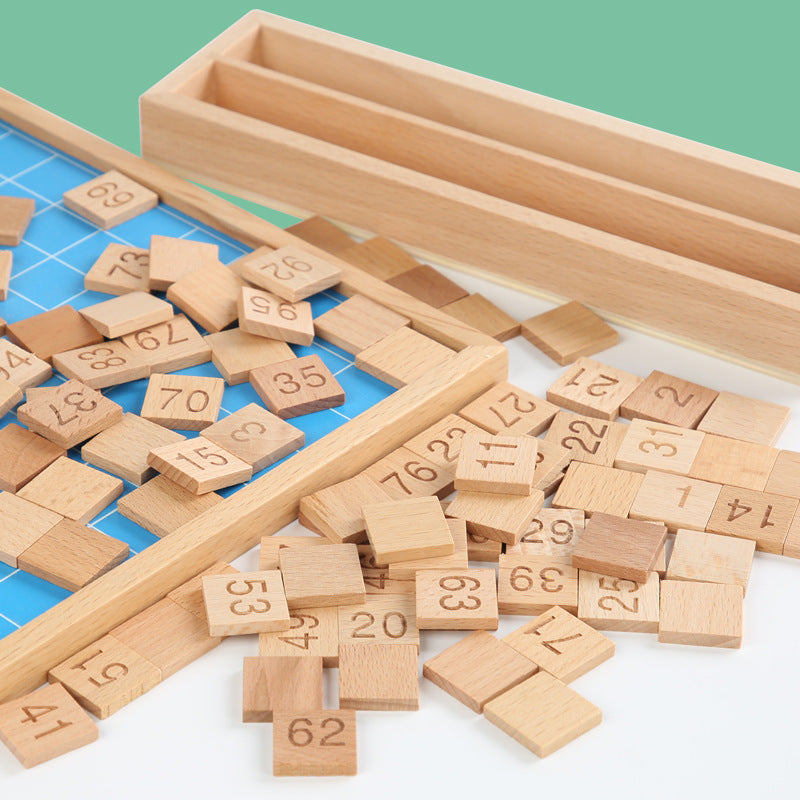 Montessori 1-100 Number Board Learning Toy
