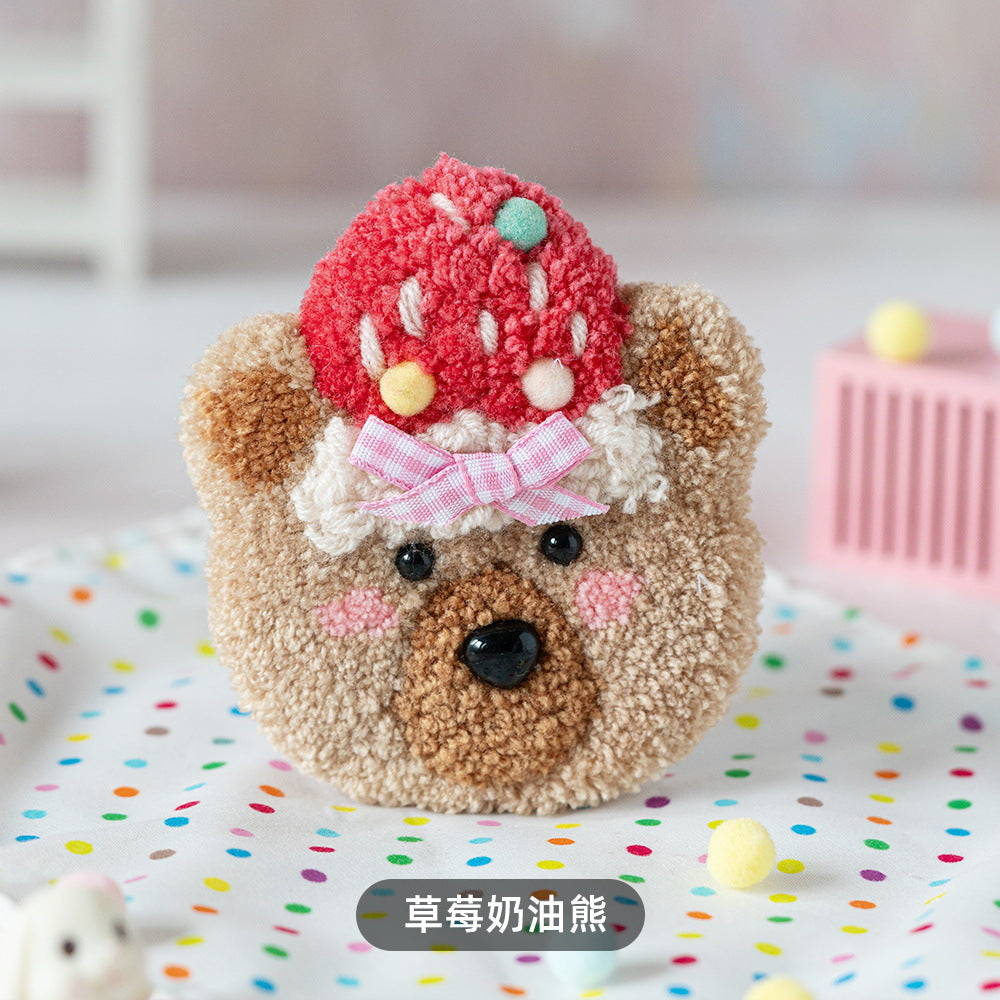DIY Punch Needle Coaster Kit - Cute Animal Designs