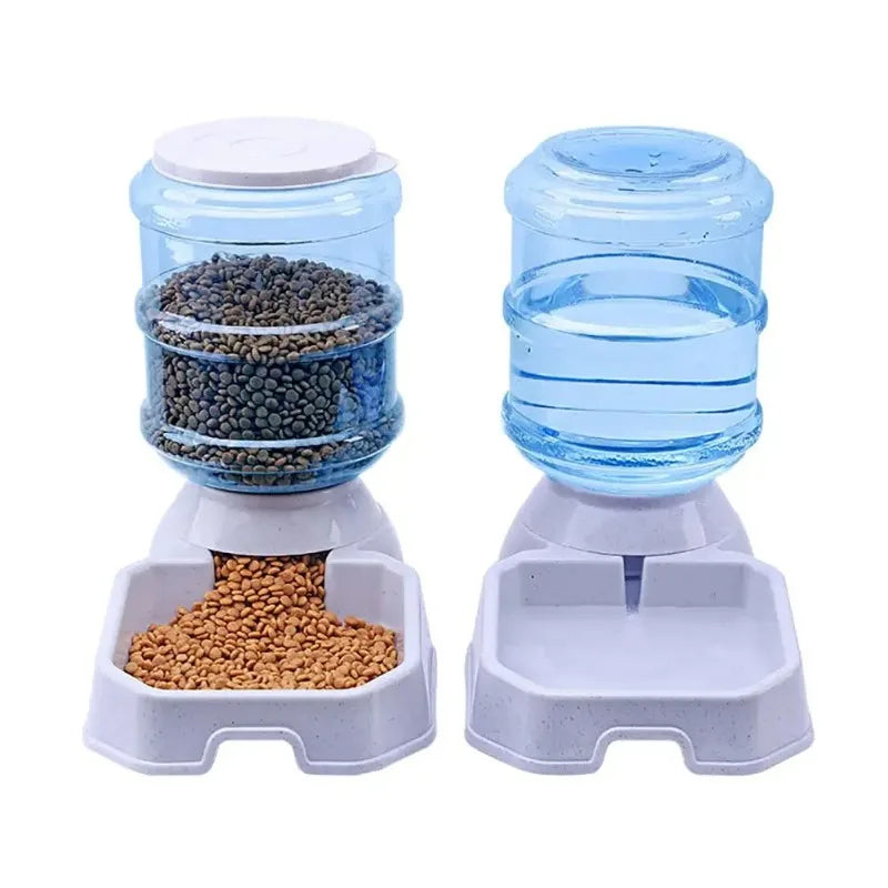 3.8L Gravity Pet Automatic Feeder & Waterer Set