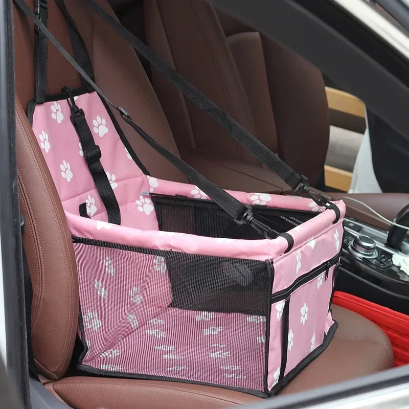 Premium Padded Pet Car Booster Seat | Secure Dog Travel Bed